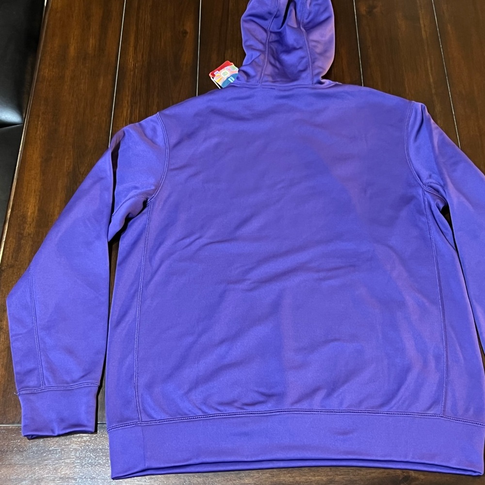 RARE 2013 NWT NIKE THERMA-FIT PURPLE/GOLD LSU TIGERS KO WARP HOODIE SZ MEDIUM - Picture 13 of 13